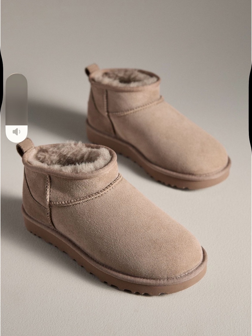 Ugg Ultra Mini ankle boots women size 9 in color caribou